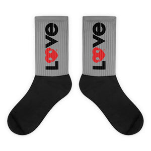 LOVE (Outside) DOGS (Inside) – Designer Unisex Socks