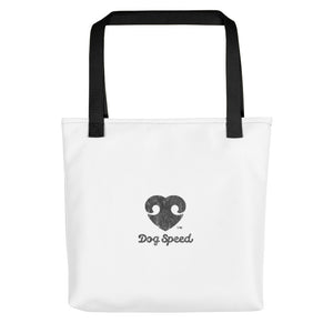 WARNING:  I May Start Talking About my Dog – White Tote Bags