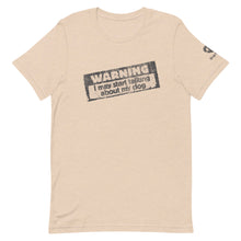 Load image into Gallery viewer, &quot;WARNING: I MAY START TALKING ABOUT MY DOG&quot; – Premium Unisex T-Shirt
