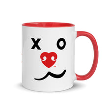 Load image into Gallery viewer, &quot;DOG XOs R MY RX&quot; ABSTRACT SMILING DOG FACE – 2 Sided Colored Mugs
