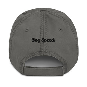 DOG SPEED ABSTRACT DOG FACE DESIGN – Distressed Hat