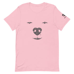 ABSTRACT SQUINTING DOG FACE – Premium Unisex T-Shirts