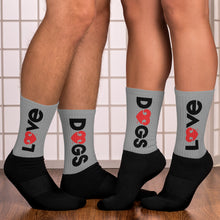 Load image into Gallery viewer, LOVE (Outside) DOGS (Inside) – Designer Unisex Socks
