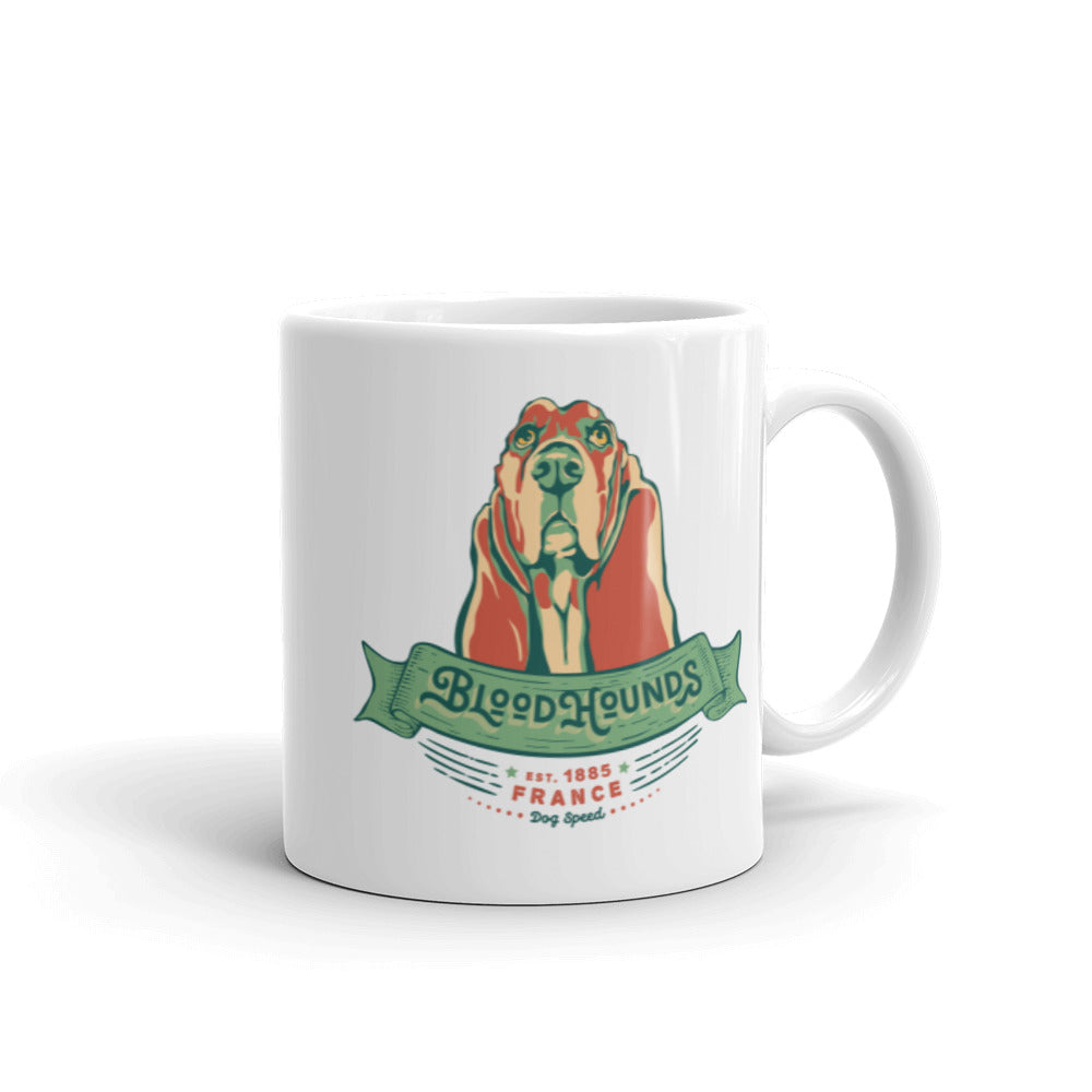 Bloodhound – White Mugs