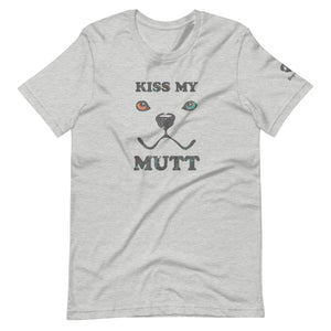 "KISS MY MUTT" ABSTRACT DOG FACE - Premium Unisex T-Shirt