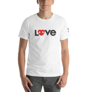 LOVE (FONT) DOGS (BACK) – 2 Sided Premium Unisex T-Shirts