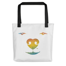 Load image into Gallery viewer, &quot;HAPPINESS IS A WARM DOG&quot; + Graphic – 2 Sided Tote Bags
