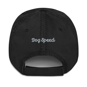 DOG SPEED ABSTRACT DOG FACE DESIGN – Distressed Hat