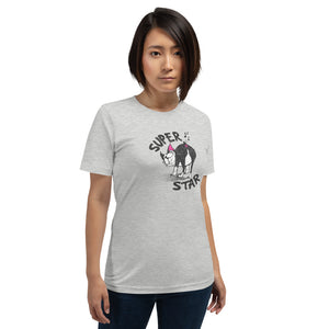 "SUPER STAR" DOG FART Humorous Dog Illustration – Premium Unisex T-Shirt