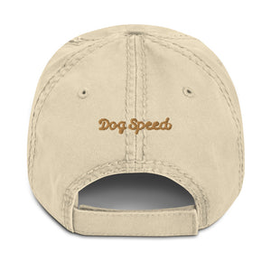 DOG SPEED ABSTRACT DOG FACE DESIGN – Distressed Hat