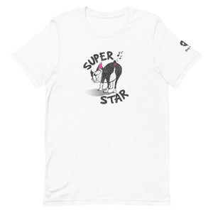 "SUPER STAR" DOG FART Humorous Dog Illustration – Premium Unisex T-Shirt