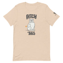 Load image into Gallery viewer, &quot;FETCH THIS&quot; Humorous Bulldog Illustration – 2 Sided Premium Unisex T-Shirt
