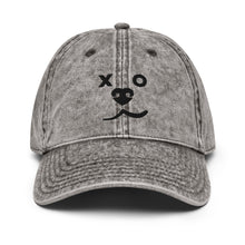 Load image into Gallery viewer, DOG SPEED ABSTRACT DOG FACE DESIGN – Vintage Cotton Twill Hats
