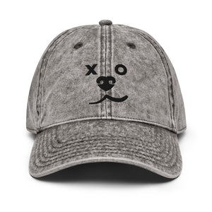 DOG SPEED ABSTRACT DOG FACE DESIGN – Vintage Cotton Twill Hats