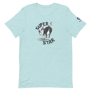 "SUPER STAR" DOG FART Humorous Dog Illustration – Premium Unisex T-Shirt