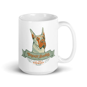 Great Dane – White Mugs