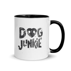 "DOG JUNKIE" + GRAPHIC – 2 Sided Colored Mugs