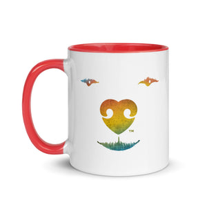 "HAPPINESS IS A WARM DOG" – 2 Sided Colored Mugs