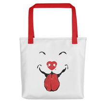 Load image into Gallery viewer, &quot;MY DOG CANT HOLD ITS LICKER&quot; + Graphic – 2 Sided Tote Bags
