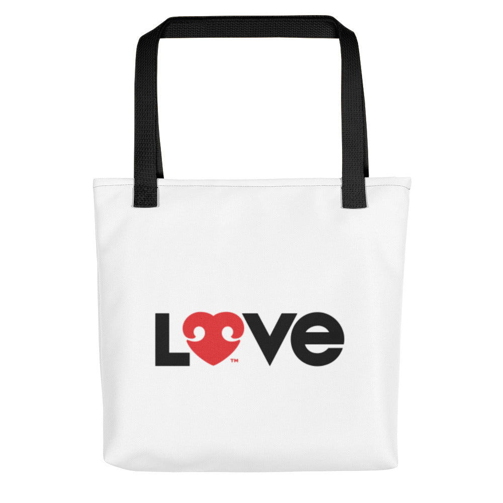 LOVE (FONT) DOGS (BACK) – Tote Bags