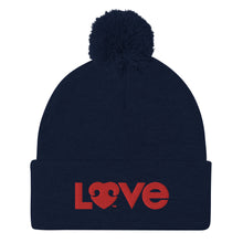 Load image into Gallery viewer, &quot;LOVE&quot; DOG LOVERS DESIGN – Pom-Pom Beanies
