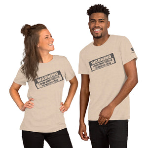 "WARNING: I MAY START TALKING ABOUT MY DOG" – Premium Unisex T-Shirt