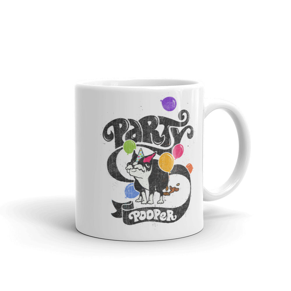 PARTY POOPER – White Mugs