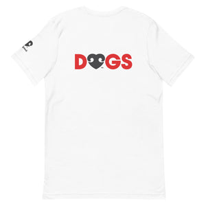 LOVE (FONT) DOGS (BACK) – 2 Sided Premium Unisex T-Shirts