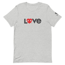 Load image into Gallery viewer, LOVE (FONT) DOGS (BACK) – 2 Sided Premium Unisex T-Shirts
