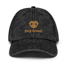 Load image into Gallery viewer, DOG SPEED LOGO – Vintage Denim Style Hat
