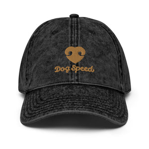 DOG SPEED LOGO – Vintage Denim Style Hat