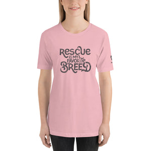 "RESCUE IS MY FAVORITE BREED" – Premium Unisex T-Shirt