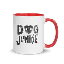 Load image into Gallery viewer, &quot;DOG JUNKIE&quot; + GRAPHIC – 2 Sided Colored Mugs
