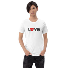 Load image into Gallery viewer, LOVE (FONT) DOGS (BACK) – 2 Sided Premium Unisex T-Shirts
