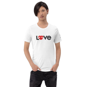 LOVE (FONT) DOGS (BACK) – 2 Sided Premium Unisex T-Shirts