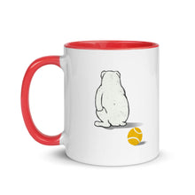 Load image into Gallery viewer, &quot;FETCH THIS&quot; Humorous Bulldog Illustration – 2 Sided Colored Mugs
