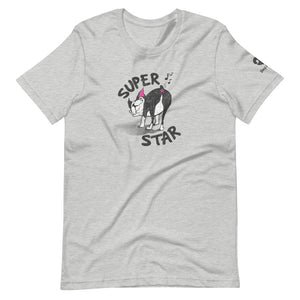 "SUPER STAR" DOG FART Humorous Dog Illustration – Premium Unisex T-Shirt