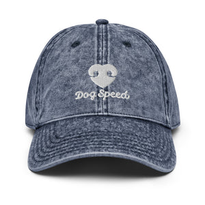 DOG SPEED LOGO – Vintage Denim Style Hat