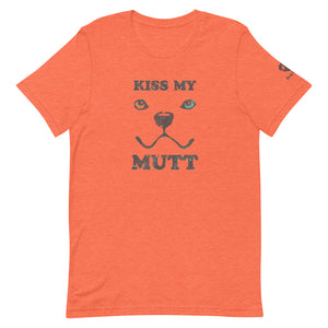 "KISS MY MUTT" ABSTRACT DOG FACE - Premium Unisex T-Shirt