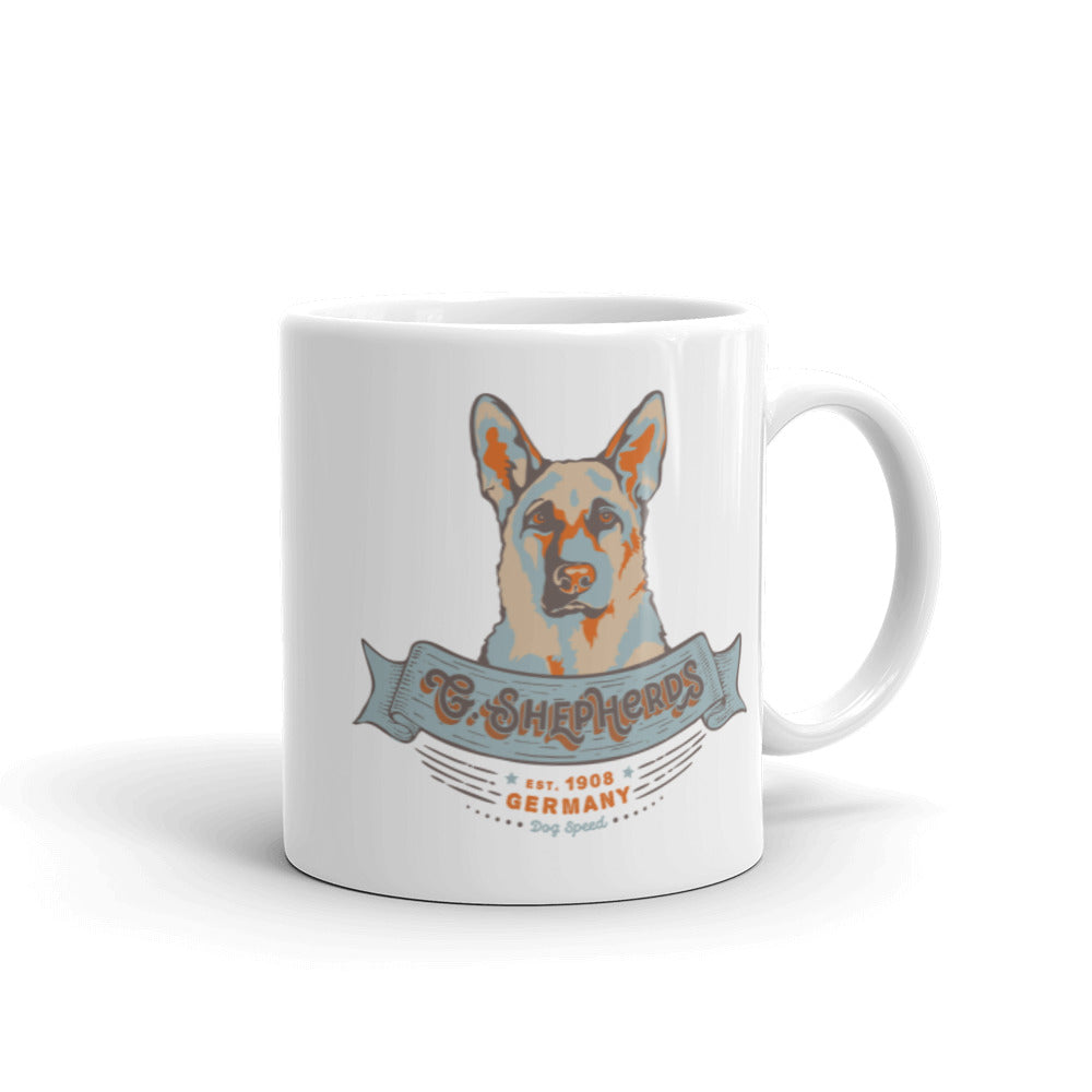 German Shepherd – White Mugs