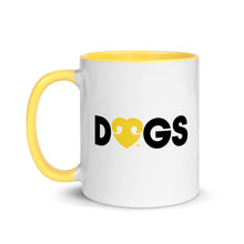 Load image into Gallery viewer, LOVE (FONT) DOGS (BACK) – 2 Sided Colored Mugs
