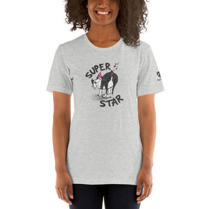 "SUPER STAR" DOG FART Humorous Dog Illustration – Premium Unisex T-Shirt