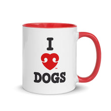 Load image into Gallery viewer, &quot;I LOVE DOGS&quot; –  Colored Mugs
