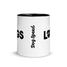 Load image into Gallery viewer, LOVE (FONT) DOGS (BACK) – 2 Sided Colored Mugs
