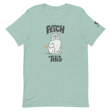 Load image into Gallery viewer, &quot;FETCH THIS&quot; Humorous Bulldog Illustration – 2 Sided Premium Unisex T-Shirt
