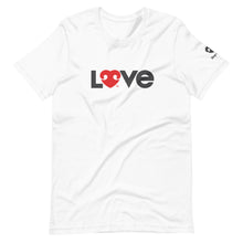 Load image into Gallery viewer, LOVE (FONT) DOGS (BACK) – 2 Sided Premium Unisex T-Shirts
