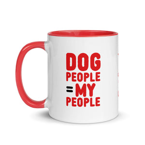 DOG PEOPLE = MY PEOPLE – 2 Sided Colored Mugs