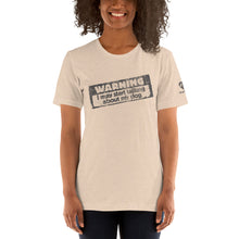 Load image into Gallery viewer, &quot;WARNING: I MAY START TALKING ABOUT MY DOG&quot; – Premium Unisex T-Shirt
