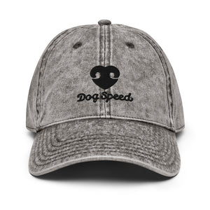 DOG SPEED LOGO – Vintage Denim Style Hat