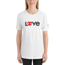 Load image into Gallery viewer, LOVE (FONT) DOGS (BACK) – 2 Sided Premium Unisex T-Shirts
